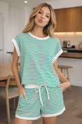 Soho Trim Top & Shorts Set