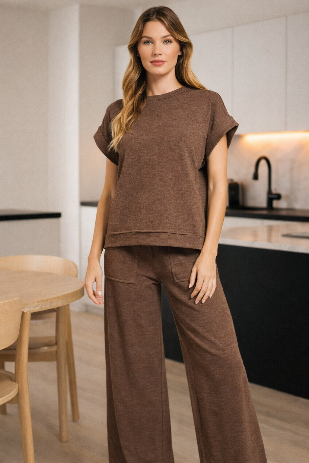 Prague Sleeve Tee and Pants Set